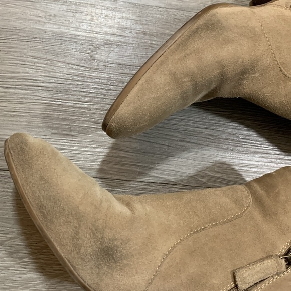 Aquatalia “Fiamma” Waterproof Taupe Suede Ankle Boots size 8 Made in Italy - Picture 12 of 12